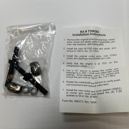 Tecumseh Rocker Arm Brng Kit Rpl 730636 730636A